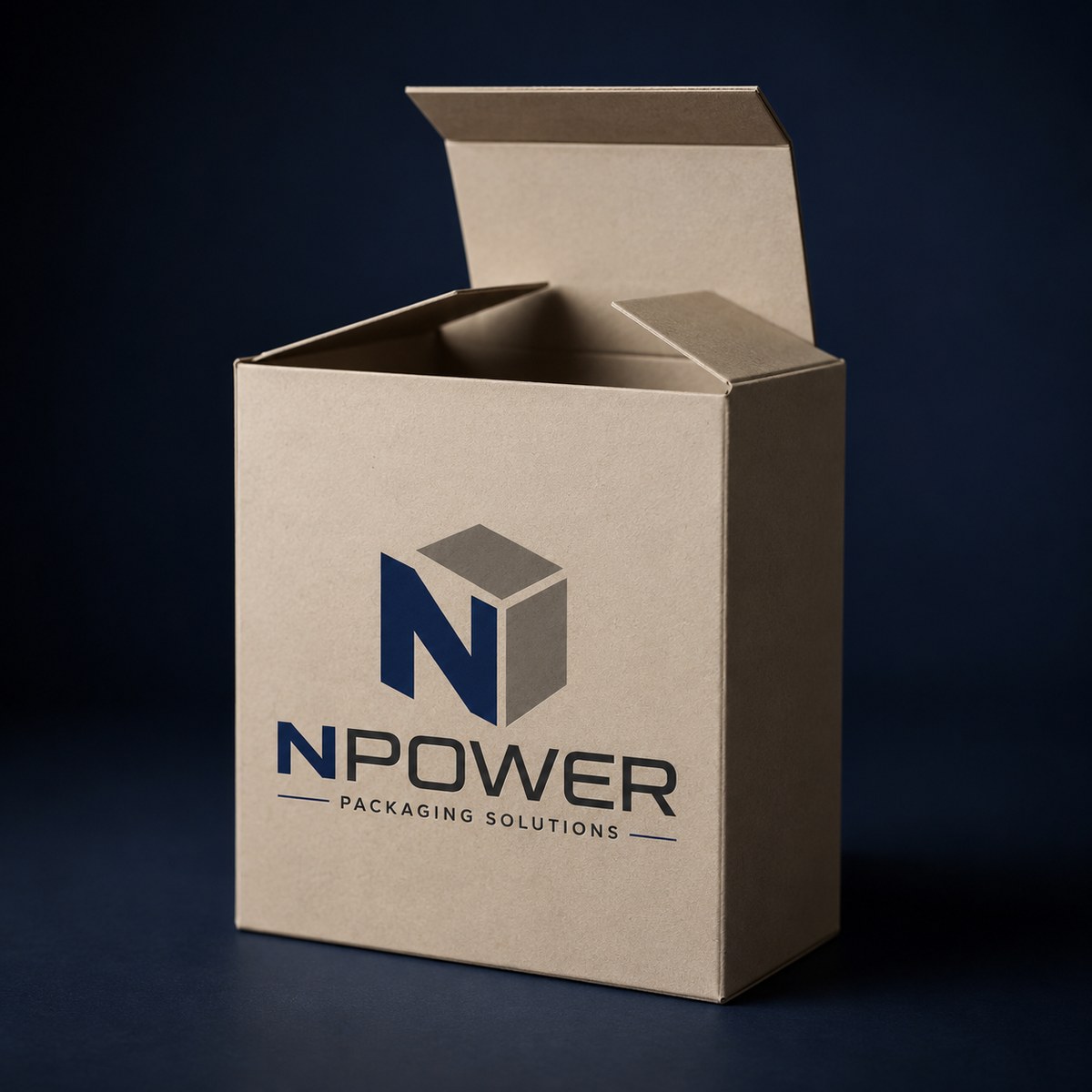 NPower-branded folding carton box